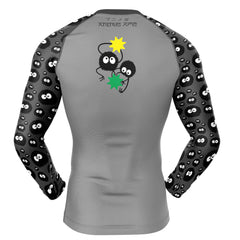 No Face Spirited Away Long Sleeve Rash Guard Compression Shirt