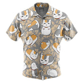 Nyanko-Sensei Natsume's Book of Friends Button Up Hawaiian Shirt