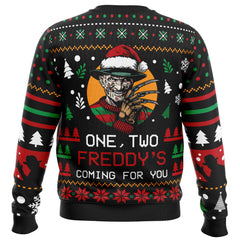 One, Two Freddy's Coming for You A Nightmare on Elm Street Ugly Christmas Sweater