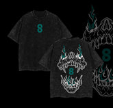 Otakuri "Kafka Hibino" Kaiju No. 8 V5 Vintage Washed Oversized T-Shirt Black Anime Gift T-Shirt