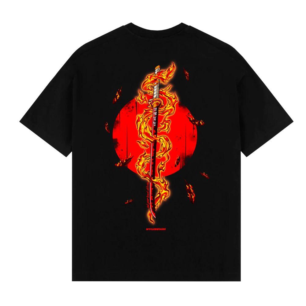 Set Your Heart Ablaze Kyojuro Rengoku Demon Slayer Unisex T-Shirt Anime