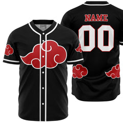 Personalized Akatsuki Cloud Shippuden Baseball Jersey