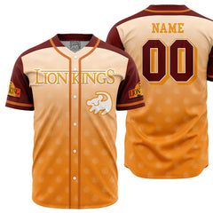 Personalized Simba Lion King V1 Baseball Jersey