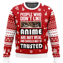 People Who Dont Like Anime Ugly Christmas Sweater