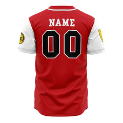Personalized Tyrannosauruses Red Power Rangers Baseball Jersey