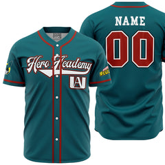 Personalized U.A. High School Deku My Hero Academia Baseball Jersey