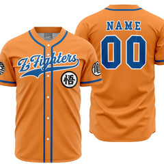 Personalized Z-Fighters Dragon Ball Z Baseball Jersey