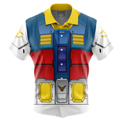 RX-78 Mobile Suit Gundam 0079 Button Up Hawaiian Shirt