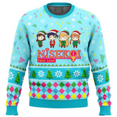 Raku And Friends Nisekoi False Love Ugly Christmas Sweater