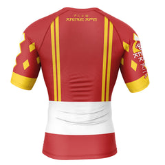 Red Ranger Ninjetti Rangers Short Sleeve Rash Guard Compression Shirt
