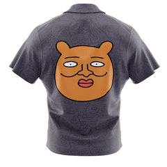 Reigen Arataka Bear Mob Psycho100 Button Up Hawaiian Shirt