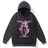 "Saiyan Black" Vintage Oversized Hoodie