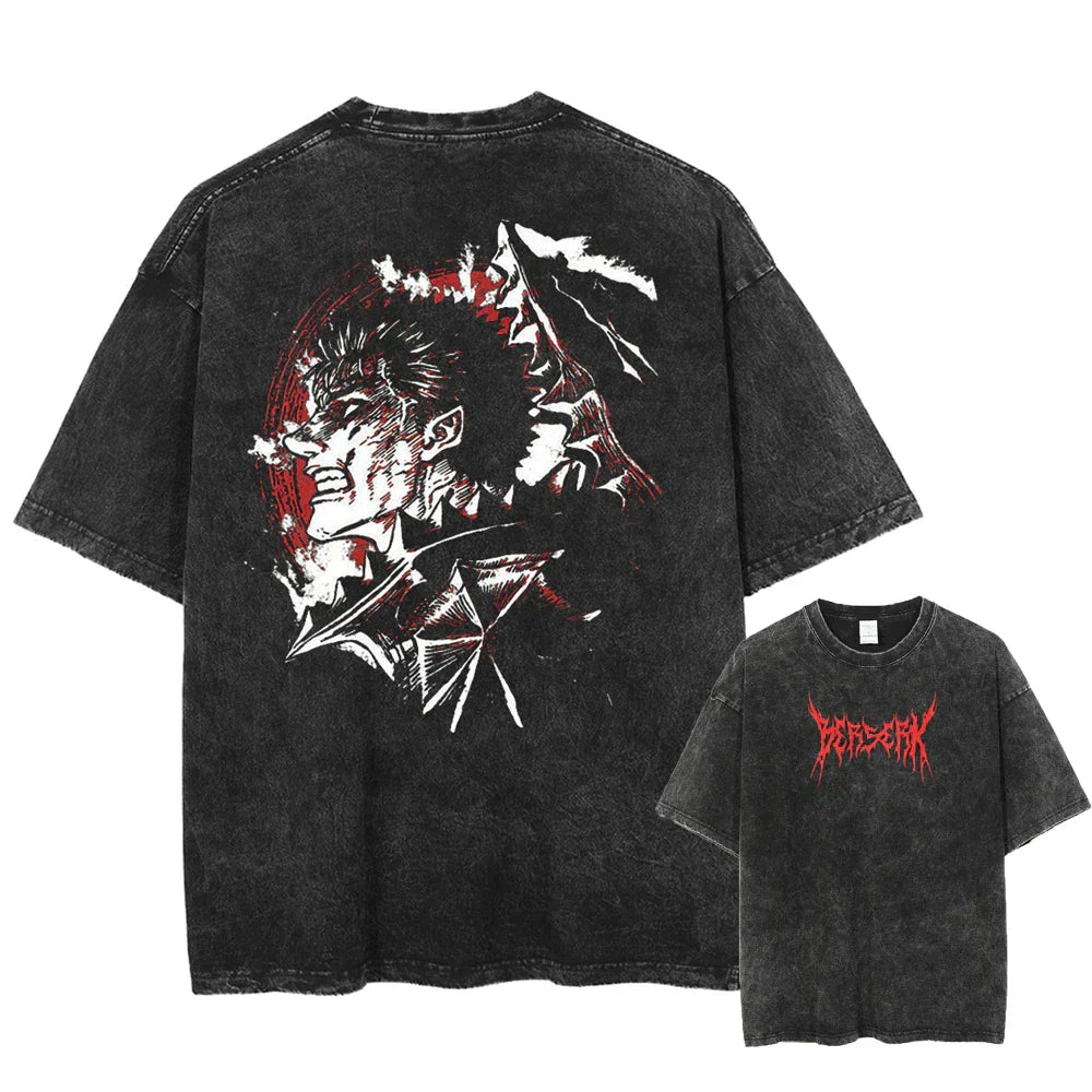 "Dark Beast" 2-Sided Vintage Oversized T Shirt