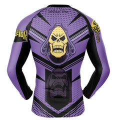 Skeletor Masters Of The Universe Long Sleeve Rash Guard Compression Shirt