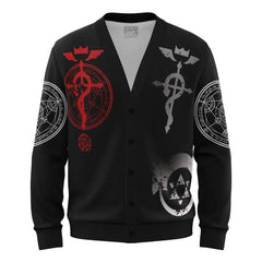Transmutation Circle Fullmetal Alchemist Knitted Cardigan Sweater