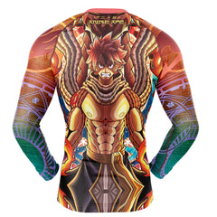 Trippy Natsu Dragneel Fairy Tail Long Sleeve Rash Guard Compression Shirt