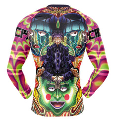 Trippy Shigeo Kageyama Mob Psycho 100 Long Sleeve Rash Guard Compression Shirt