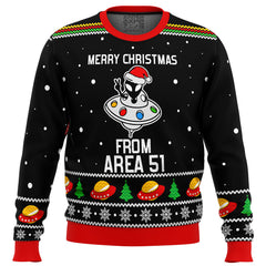 Area 51 Aliens Ugly Christmas Sweater