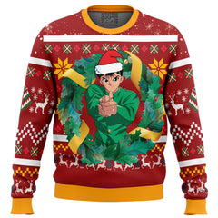 Yusuke Urameshi Yu Yu Hakusho Ugly Christmas Sweater