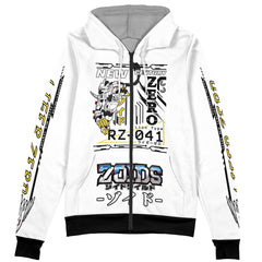 Liger Zero Zoids Century Zero Streetwear Zip Hoodie Jacket