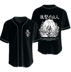 Camisa Eren Attack on Titan Baseball Jersey