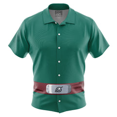 Rock Lee Shippuden Button Up Hawaiian Shirt