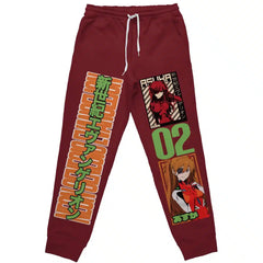 Asuka Langley Sohryu x Eva 02 Eva Streetwear Sweatpants