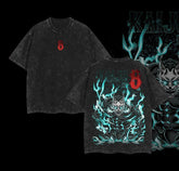 Kitsukai "Kafka Hibino" Kaiju No. 8 Vintage Washed Oversized T-Shirt