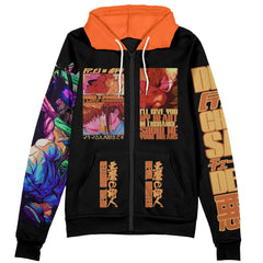 Denji V5 Chainsaw Man Streetwear Zip Hoodie Jacket