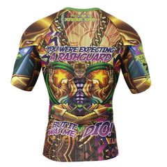 Trippy Dio Brando JoJo's Bizarre Adventure Short Sleeve Rash Guard Compression Shirt