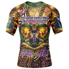 Trippy Dio Brando JoJo's Bizarre Adventure Short Sleeve Rash Guard Compression Shirt
