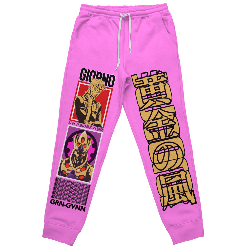 Giorno Giovanna Jojo's Bizarre Adventure Streetwear Sweatpants
