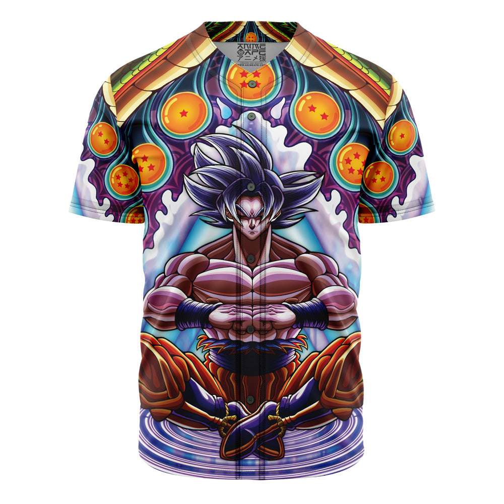 Trippy Ultra Instinct Goku Dragon Ball Z Baseball Jersey Without Piping