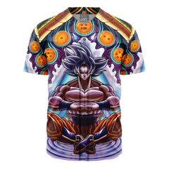 Trippy Ultra Instinct Goku Dragon Ball Z Baseball Jersey Without Piping