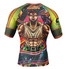 Trippy Gon Freecss Hunter X Hunter Short Sleeve Rash Guard Compression Shirt