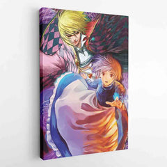 Howls Moving Castle Studio Ghibli Canvas Print Wall Art