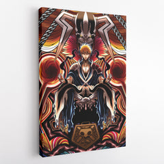 Ichigo True Shikai Bleach Vertical Canvas Print Wall Art
