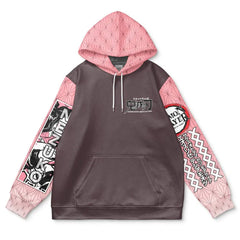 Kitsukai "Nezuko (Fox Mask)" Demon Slayer: Kimetsu no Yaiba Streetwear Hoodie