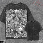Kitsukai The Nine Titans Origin Heavyweight Vintage Wash Graphic Tee Oversized Urban Streetwear Pump Cover