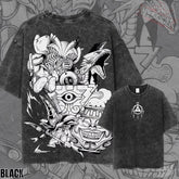 Kitsukai The King of Games Duel Monsters Legacy Heavyweight Vintage Wash Graphic Tee Oversized Urban Streetwear Pump Cover