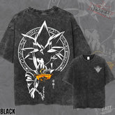 Kitsukai Yami Yugi Millennium Puzzle Pump Cover Oversized Vintage Wash Heavyweight Graphic Tee