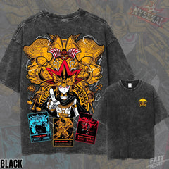 Kitsukai Yami Yugi Exodia Graphic Tee_ Vintage Wash Organic Cotton Anime Shirt