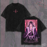 Kitsukai Byakuya Kuchiki Senbonzakura Sakura Vintage Wash Heavyweight Graphic Tee Pump Cover