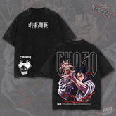 Kitsukai Choso Blood Manipulation Jujutsu Vintage Wash Heavyweight Graphic Tee Pump Cover