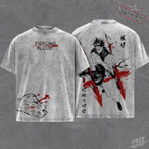 Kitsukai Choso JJK Piercing Blood Death Painting Vintage Wash Heavyweight Graphic Tee Pump Cover