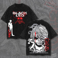 Kitsukai Sanji Black Leg Diable Jambe Bounty Heavyweight Graphic Tee Pump Cover