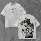 Kitsukai Chainsaw Pup Fiend Anime Streetwear Shirt Devil Hunter Manga Graphic Tee