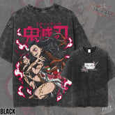 Kitsukai Demon Slayer Nezuko Graphic Tee, Anime Fan T-shirt, Nezuko Kamado Shirt, Japanese Animation Apparel