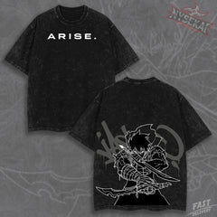 Kitsukai Sung Jinwoo Arise Dual Daggers Heavyweight Graphic Tee Pump Cover