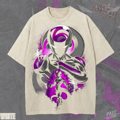 Kitsukai Frieza DBZ Pump Cover Oversized Vintage Wash Heavyweight Tee